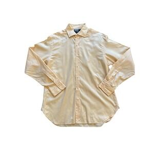 Polo Ralph Lauren Regent Mens 16.5 Long Sleeve Button Shirt Orange Classic‎ Fit